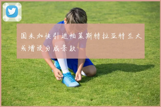 国米加快引进帕莱斯特拉亚特兰大或增设分成条款